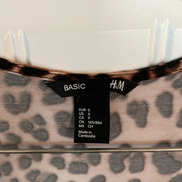 H&M Viscose Leopard Cheetah Sleeveless Tank Maxi Dress Small - Picture 4 of 7